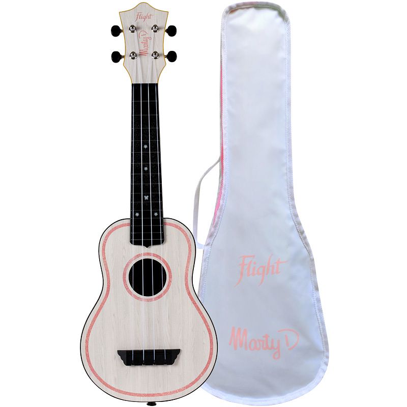 Foto van Flight travel series tus-marty marty dominguez signature sopraan ukelele met gigbag