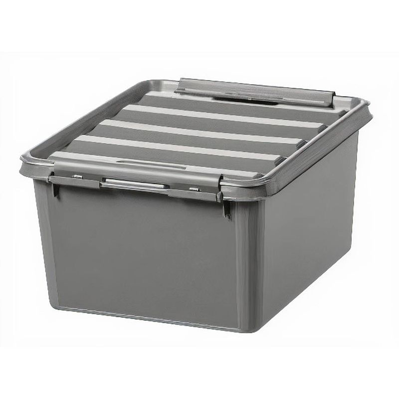 Foto van Smartstore opbergbox recycled 32 liter polypropyleen taupe