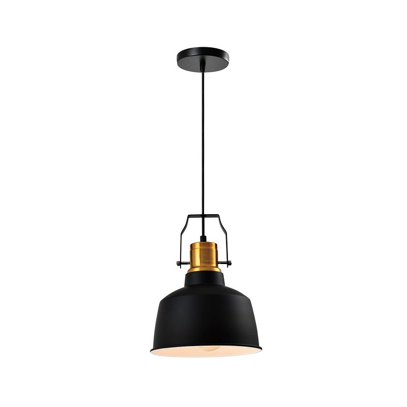 Foto van Quvio hanglamp rond zwart - quv5127l-black