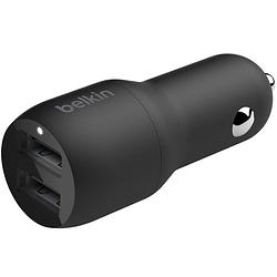 Foto van Belkin boost?charge™ dual usb car charger - 24w - zwart