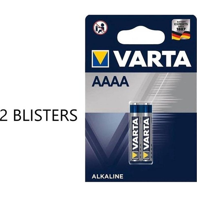 Foto van Varta aaaa alkaline batterijen - 4 stuks