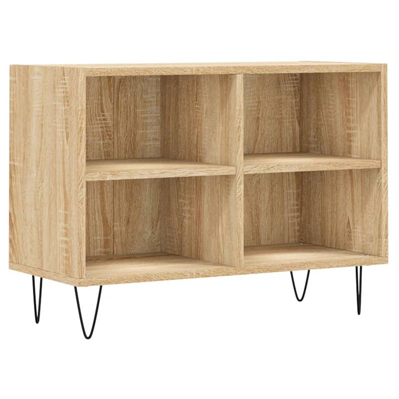 Foto van The living store tv-meubel x - tv-kast - 69.5 x 30 x 50 cm - sonoma eiken