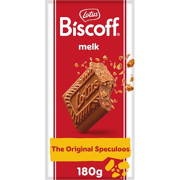 Foto van Lotus biscoff speculoos chocoladereep melk crunchy 180g bij jumbo