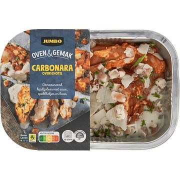 Foto van Jumbo oven & gemak carbonara ovenschotel 430g