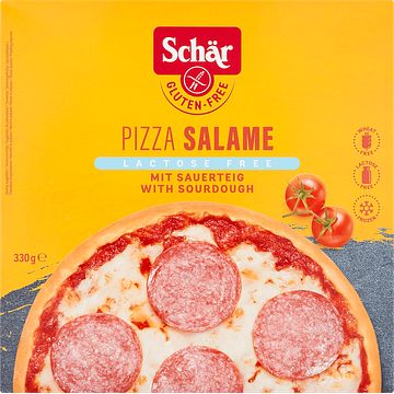 Foto van Schar pizza salami lactose en glutenvrij 330g bij jumbo