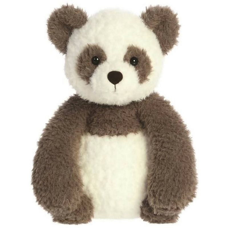 Foto van Aurora eco nation pluche knuffeldier panda beer - grijs/wit - 27 cm - bosdieren thema - knuffeldier