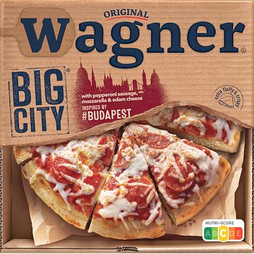 Foto van Wagner big city pizza budapest pepperoni 400g bij jumbo