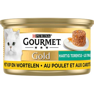 Foto van Purina® gourmet gold hartig torentje met kip en wortelen 85g bij jumbo