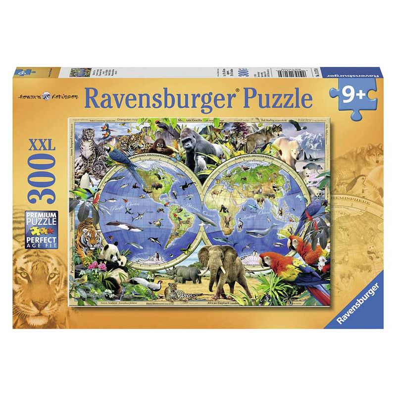 Foto van Ravensburger puzzel xxl world of wildlife - 300 stukjes