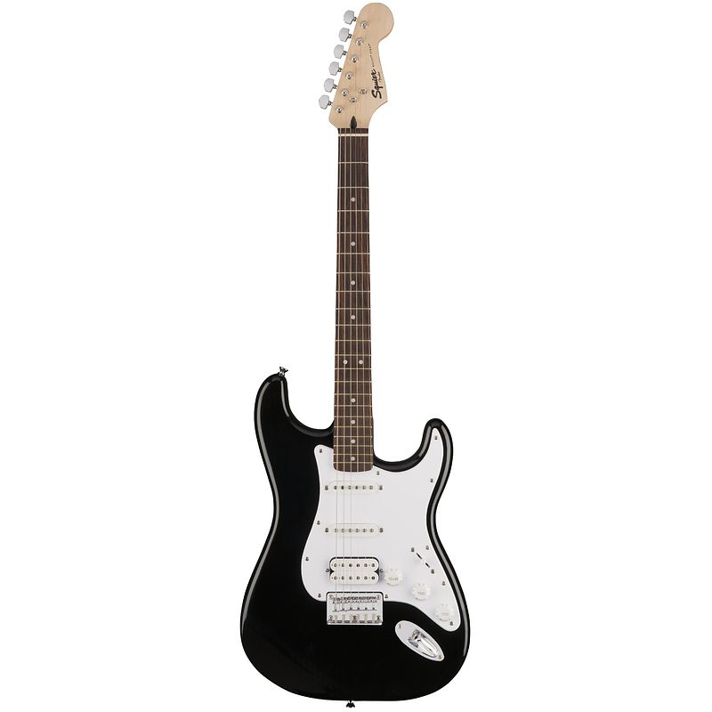 Foto van Squier bullet strat ht hss black met vaste brug