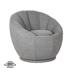 Foto van Label51 fauteuil crown - grijs - boucle