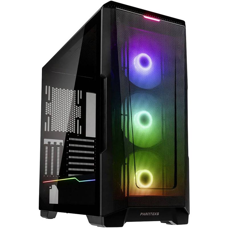 Foto van Phanteks ph-ec500atg_dbk01 midi-tower behuizing, gaming-behuizing zwart