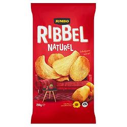 Foto van Jumbo ribbel naturel chips 250g