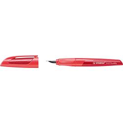 Foto van Ergonomische schoolpen stabilo easybuddy, penpunt a, koraal/rood