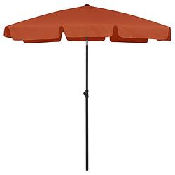 Foto van Vidaxl strandparasol 180x120 cm terracottakleurig