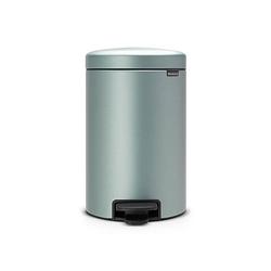 Foto van Brabantia newicon pedaalemmer 12 liter met kunststof binnenemmer - metallic mint