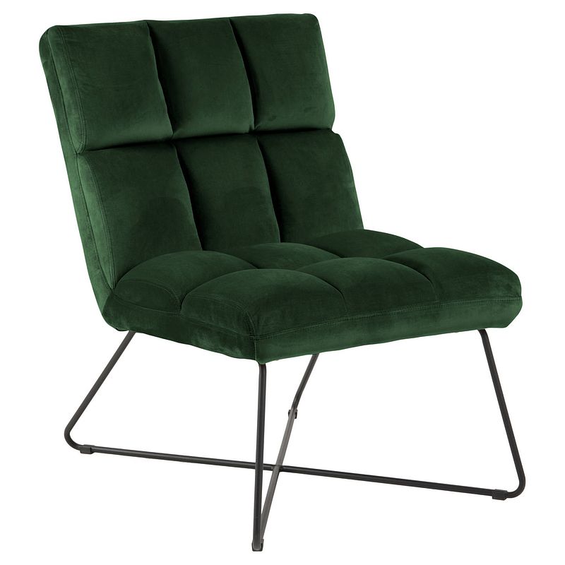 Foto van Alice fauteuil , ligstoel velours groen.