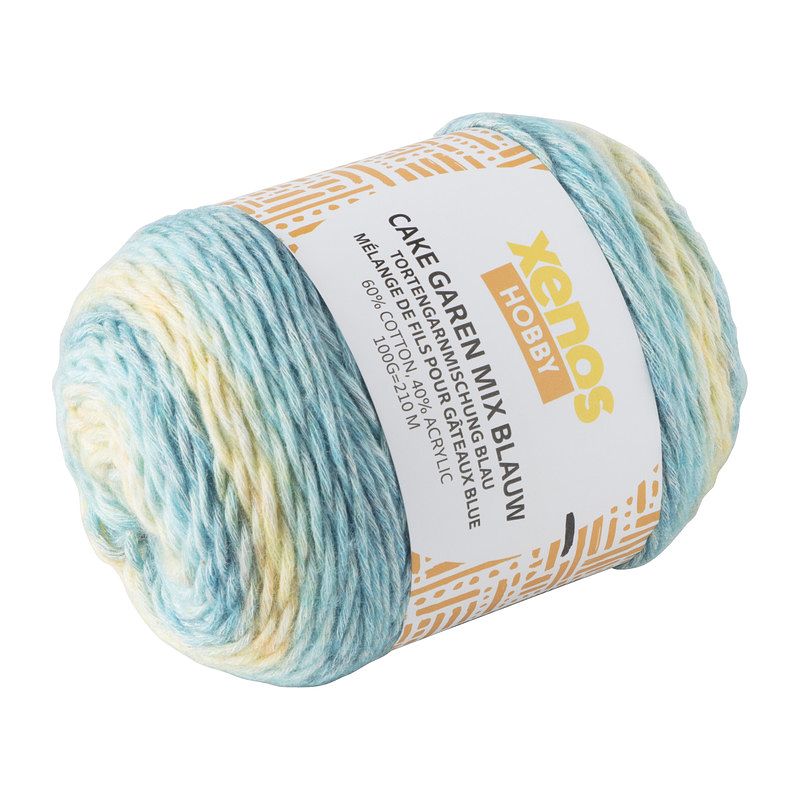 Foto van Cake garen mix - blauw - 100 gram