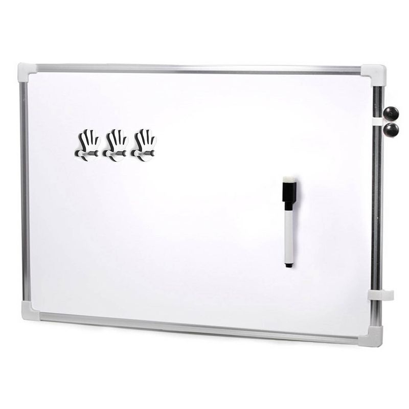 Foto van Magnetisch whiteboard met marker/ophanghaak magneten - 60 x 40 cm - whiteboards
