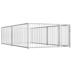 Foto van Vidaxl hondenkennel voor buiten 200x400x100 cm