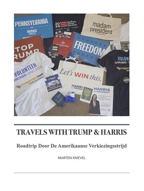 Foto van Travels with trump & harris - marten knevel - ebook