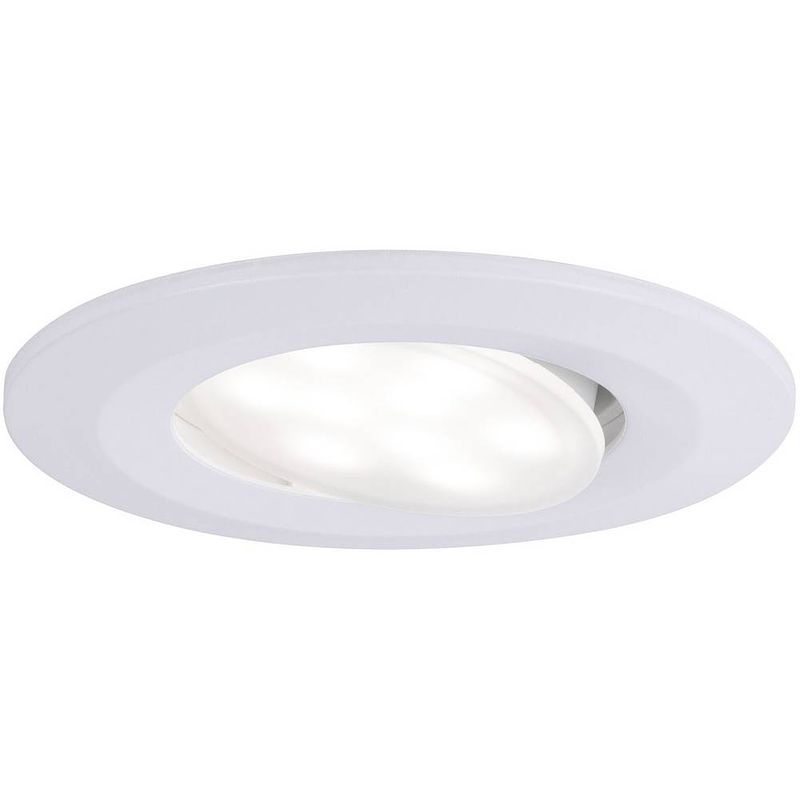 Foto van Paulmann calla led-inbouwlamp voor badkamer set van 10 stuks 65 w ip65 wit (mat)