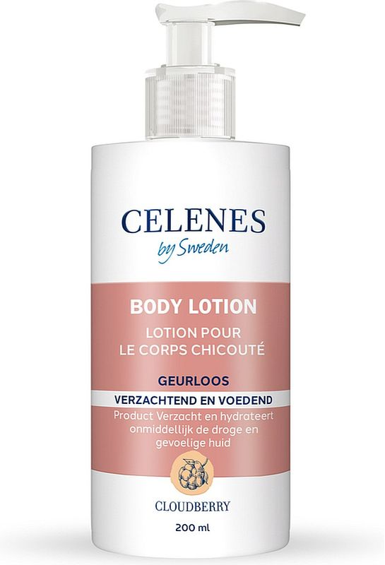 Foto van Celenes by sweden cloudberry geurloze body lotion - droge/gevoelige huid