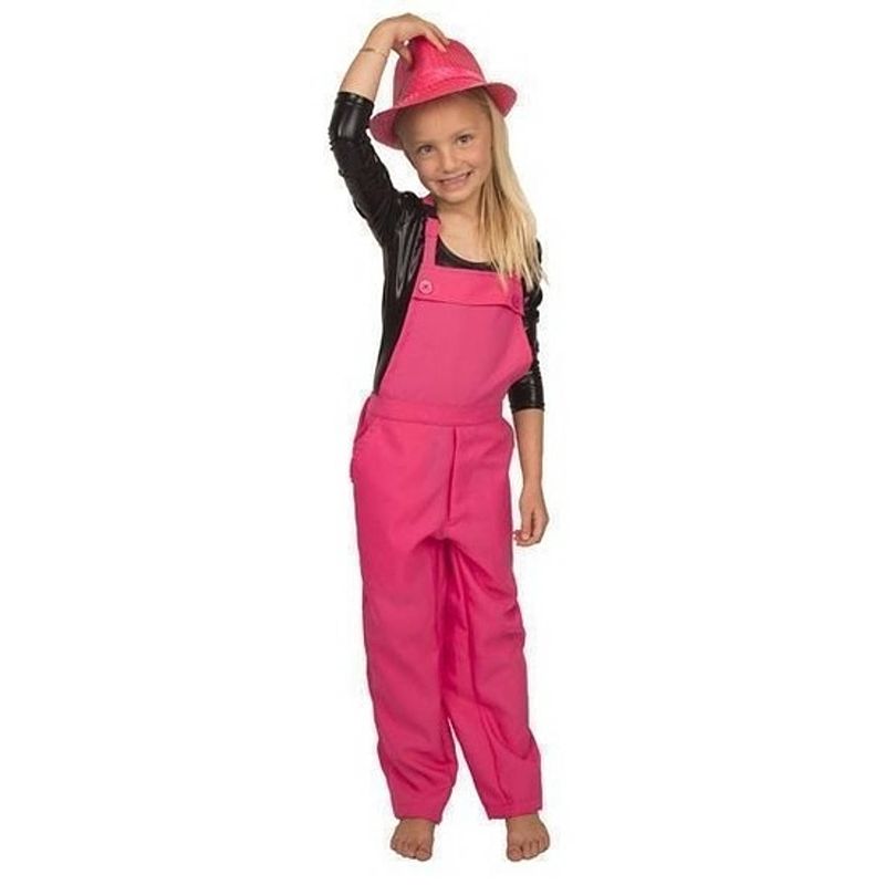 Foto van Roze tuinbroek/overall voor kinderen 140 (10 jaar)