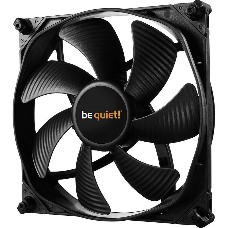 Foto van Bequiet silent wings 3 pc-ventilator zwart (b x h x d) 140 x 140 x 25 mm