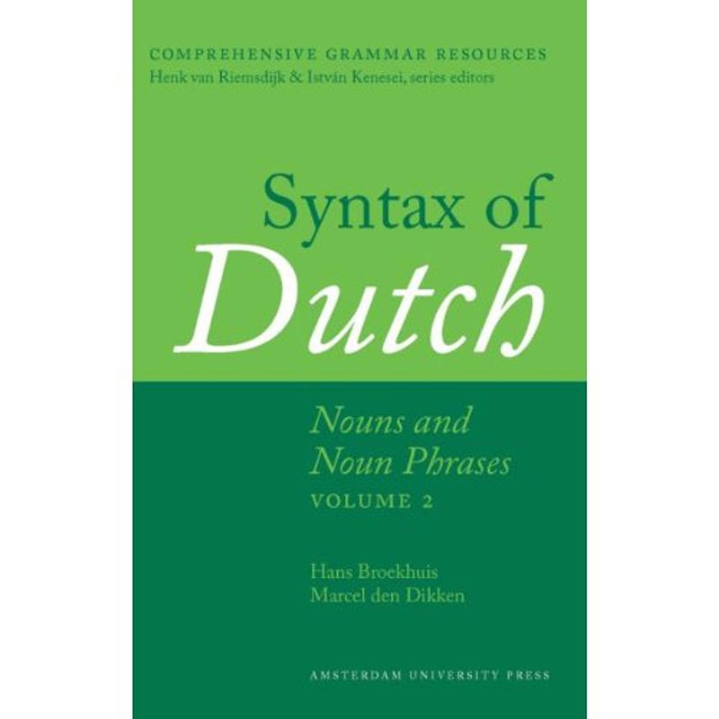 Foto van Syntax of dutch / nouns and noun phrases volume 2