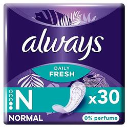 Foto van Always daily fresh normal 0% parfum 30 stuks bij jumbo