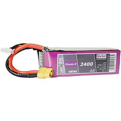 Foto van Hacker lipo accupack 14.8 v 2400 mah aantal cellen: 4 35 c softcase xt60