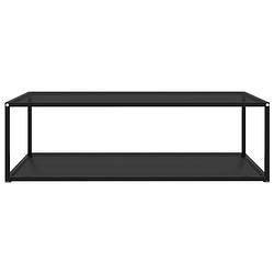 Foto van The living store salontafel basic - 120 x 60 cm - glas en staal