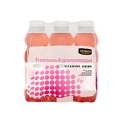 Foto van Jumbo vitamine drink framboos & granaatappel 6x500ml
