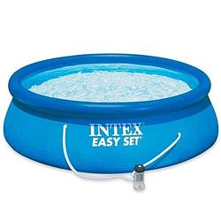 Foto van Intex easy set opblaaszwembad met filterpomp blauw 305 cm
