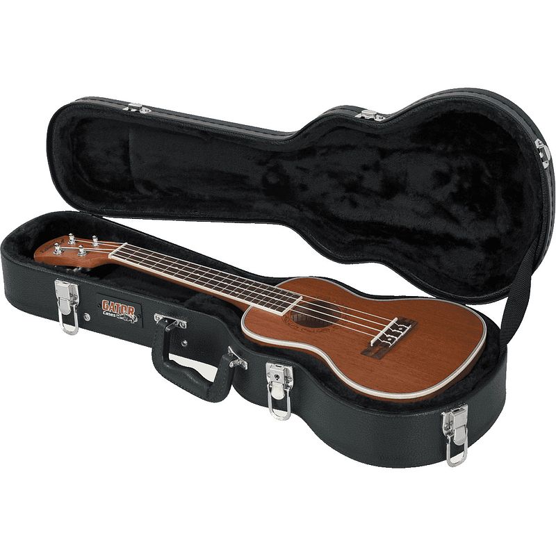 Foto van Gator cases gwe-uke-con houten koffer voor concert ukelele