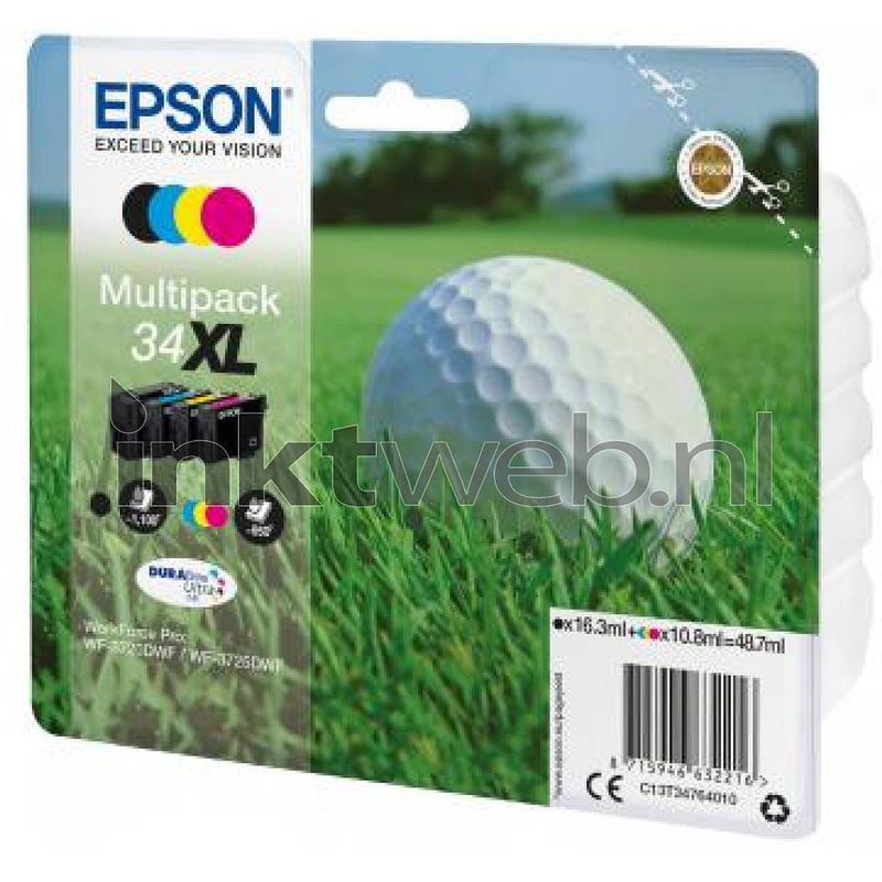 Foto van Epson 34xl multipack zwart en kleur cartridge