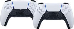 Foto van Sony playstation 5 dualsense draadloze controller white duo pack