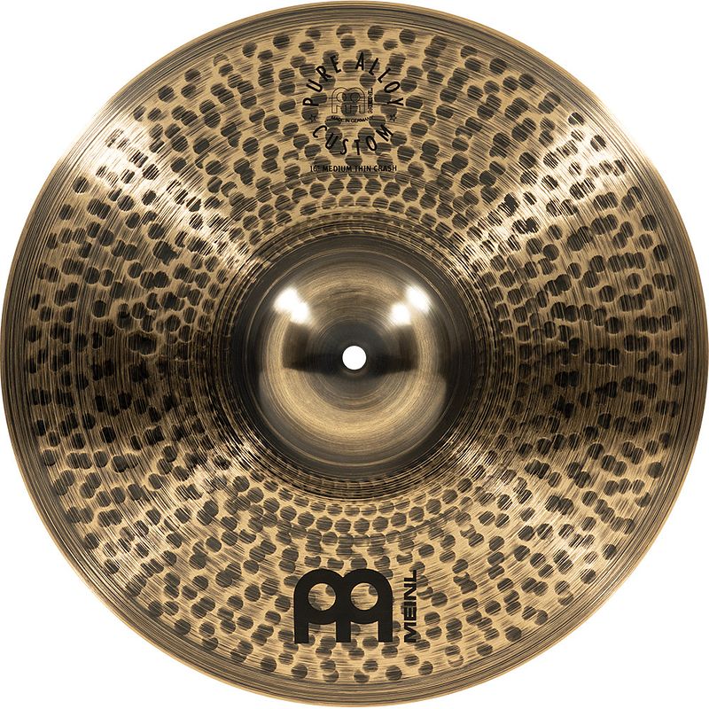 Foto van Meinl pac16mtc pure alloy custom medium thin crash 16 inch