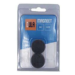 Foto van Dula magneten sterk - 25 x 5 mm - magneten zwart - 6 stuks
