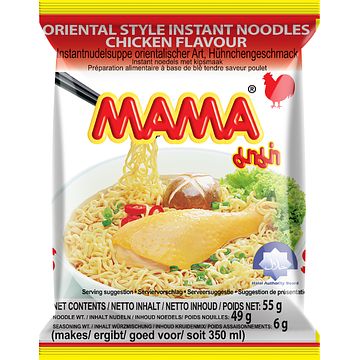 Foto van Mama instant noedels met kipsmaak 55g bij jumbo