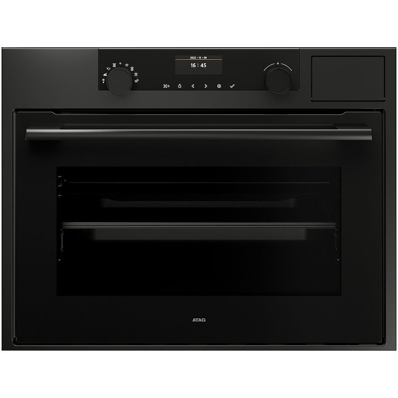 Foto van Atag cs4695c inbouw combi stoomoven grijs