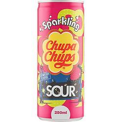 Foto van Chupa chups sparkling sour strawberry flavour 250ml bij jumbo