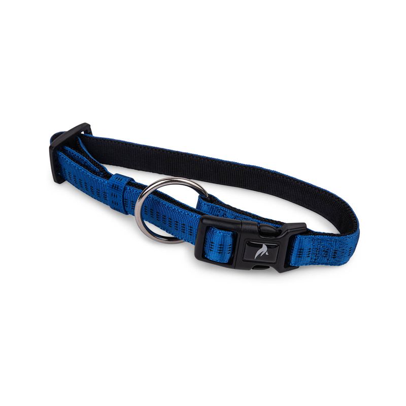 Foto van Dierenbenodigdheden vadigran halsband hond nylon soft grip blauw 30-45cmx20mm