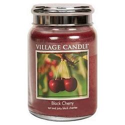 Foto van Village candle large jar geurkaars - black cherry