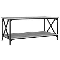 Foto van The living store salontafel classic grey sonoma eiken - 100x50x45 cm