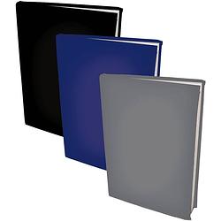 Foto van Assortiment rekbare boekenkaften a4 - zwart, blauw en grijs - 3 stuks
