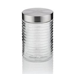 Foto van Kela - voorraadpot, 1.2 l, glas/rvs, zilver - kela diana