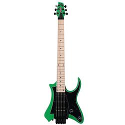 Foto van Traveler guitar vaibrant standard v88s slime green elektrische reisgitaar