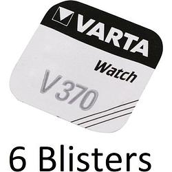 Foto van 6 stuks (6 blisters a 1 st) varta v370 zilveroxide 1.55v niet-oplaadbare batterij